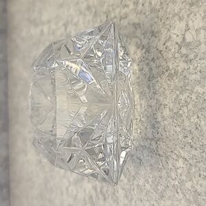 Chunky Heavy LCrystal Square Candle Holder